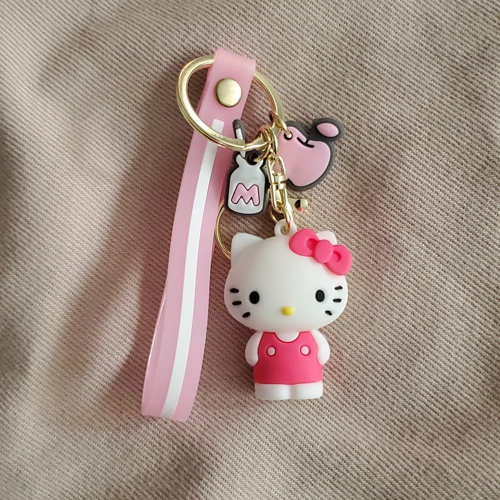 New Hello Kitty Pink/White Keychain - Picture 4 of 5